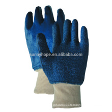 Garniture de serviette Blue nitrile gants entièrement revêtus